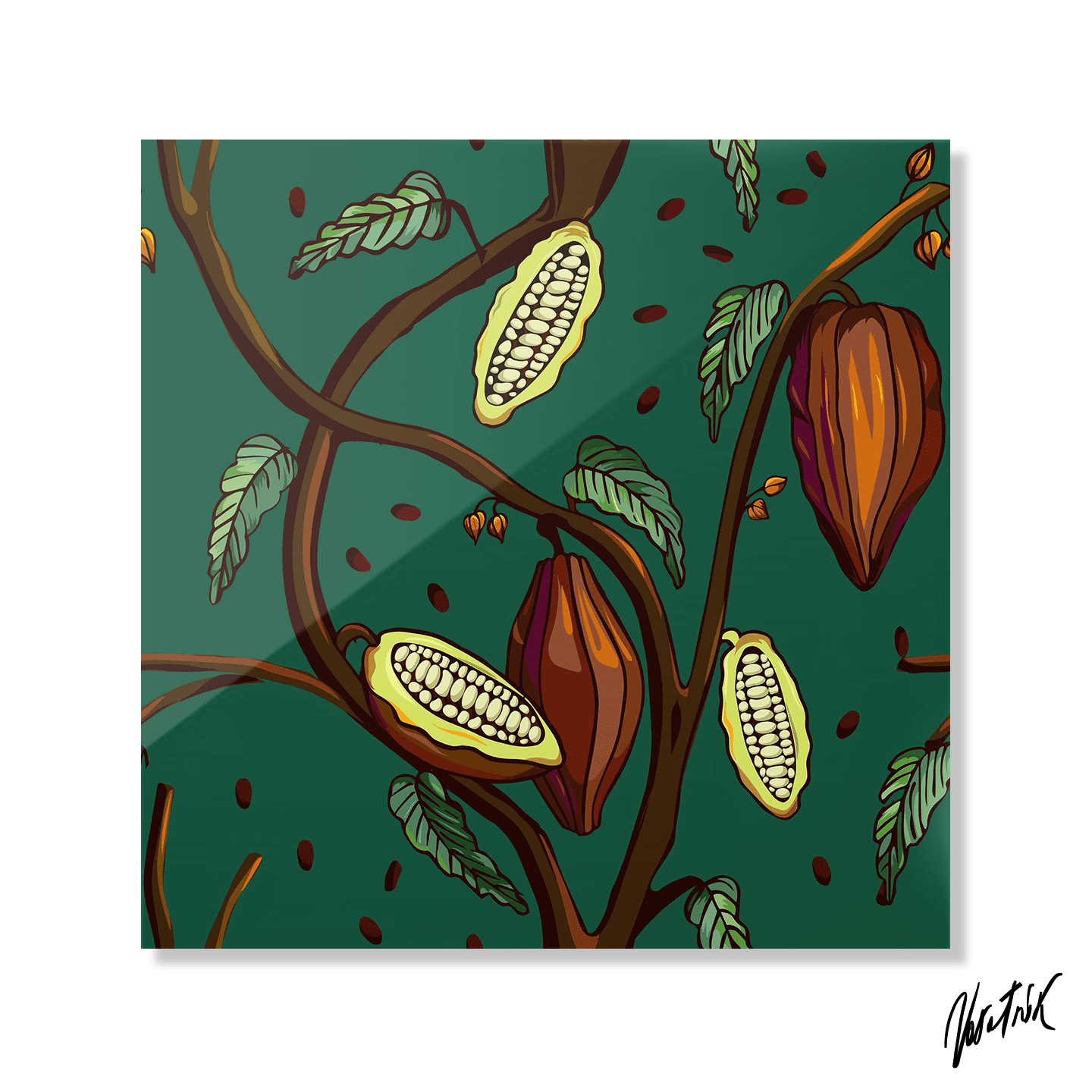 Cocoa Tree Pattern 1